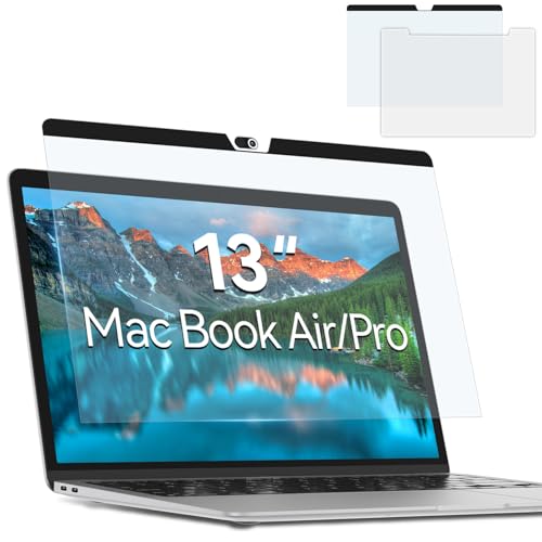 Magnetic Anti Blue Light Screen Protector for MacBook Air/Pro 13 Inch (2016-2022, M1, M2 ), Removable MAC 13.3" Blue Light Filter, Bubble-Free Install, Eye Protection Glare Laptop Screen Protector - size: MacBook Air 13 inch