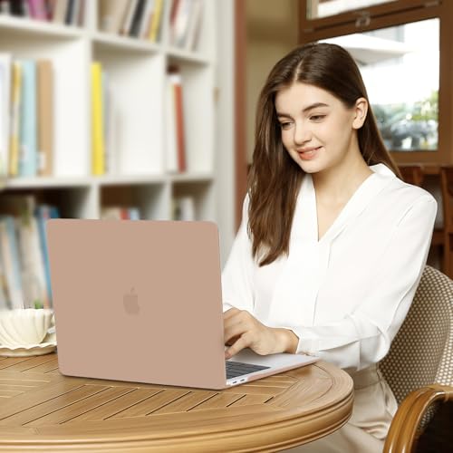 MOSISO Compatible with MacBook Air 13 inch Case M1 2021 2020 2019 2018 | A2337 A2179 A1932, Protective Hard Shell&Keyboard Cover&Screen Film&Pouch for MacBook Air 13.3 inch Case, Bronze Brown - color: Bronze Brown