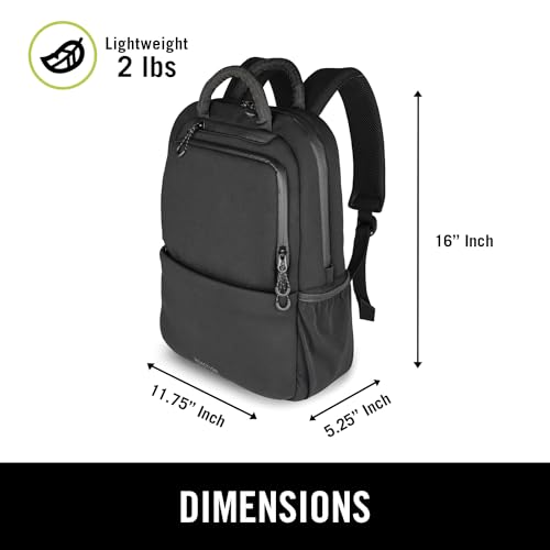 Kenneth Cole REACTION Logan Neoprene Travel 16" Laptop Backpack, Black
