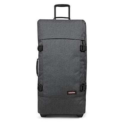 Eastpak Tranverz L – 121L Large Wheeled Luggage with Dual Compartments, TSA Lock, Compression Straps & Smooth-Wheeling System, Black Denim - color: Black Denim, size: 121 Liter Checked Bag