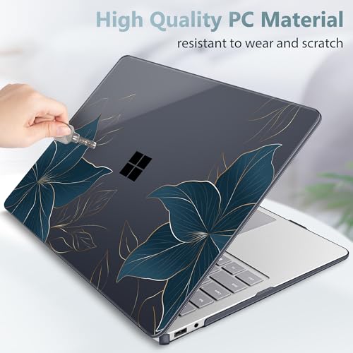 Mektron Printed Case for 2025 Microsoft Surface Laptop Windows 11 Copilot+ PC Surface Laptop 13 inch Touchscreen Display Cover Fits Model 2095, Floral C348 - color: Floral C348