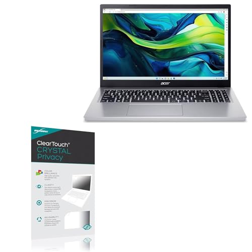 BoxWave Screen Protector Compatible with Acer Aspire Go 15 Laptop (15.6 in) - ClearTouch Crystal Privacy (2-Pack), Privacy Screen Protector Flexible Film Clear - color: Crystal Privacy