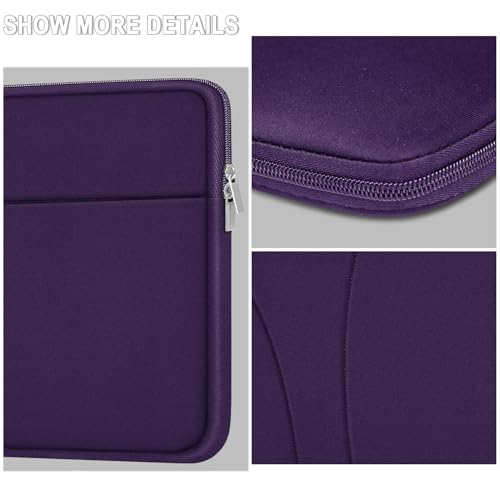 Laptop Sleeve Case 14 inch, Slim Traveling Laptop Cover with Zippered Pocket, Shockproof Protective Carrying Briefcase Computer Bag for 14" MacBook Air/Pro, HP, Dell, Lenovo, Acer, Dark Purple - color: Dark Purple, size: 14 inch
