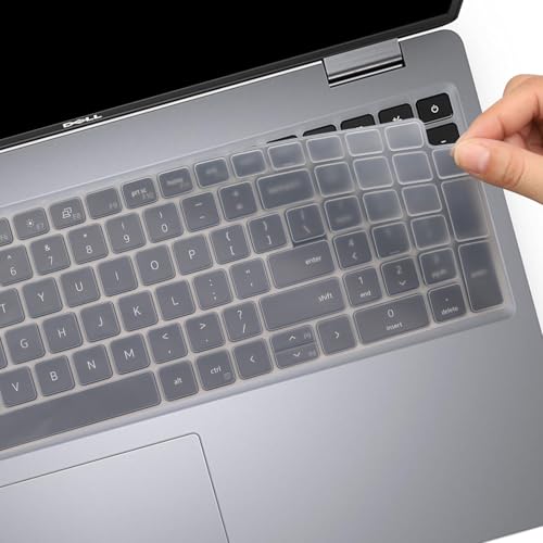 Keyboard Cover for Dell Latitude 3540 3550 5520 55215530 5531 5540 5550 & Precision 3590 3591 3580 3581 3560 3570 3561 3571 Laptop, Dell Latitude 15.6 inch 2025 2024 2023 2022 Keyboard Skin-Clear - color: Clear