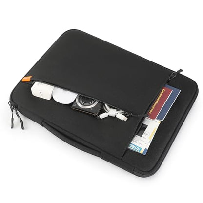 DOMISO 15.6 inch Laptop Case Sleeve Protective Cover Compatible with 16 inch MacBook Pro M4 M3 M2/Pro Max,15.6-16 inch HP Dell ASUS Lenovo Chromebook,Waterproof Computer Cases Bag with Handle,Black - size: 15.6 inch