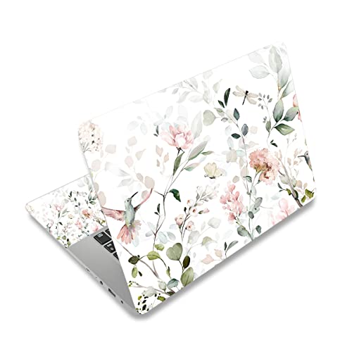 Laptop Notebook Skin Sticker Cover Decal, 12 13 13.3 14 15 15.4 15.6 inch Laptop Vinyl Skin Sticker Cover Art Protector Notebook PC (Flowers and Birds) - color: Flowers and Birds