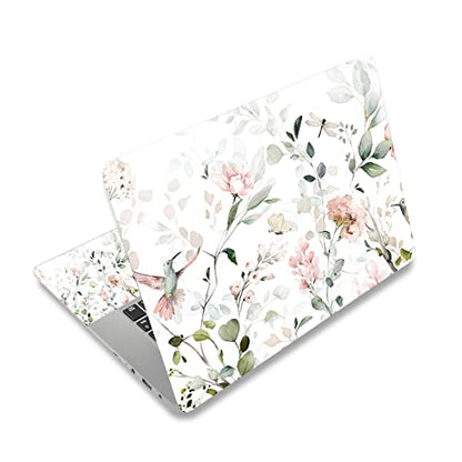Laptop Notebook Skin Sticker Cover Decal, 12 13 13.3 14 15 15.4 15.6 inch Laptop Vinyl Skin Sticker Cover Art Protector Notebook PC (Flowers and Birds) - color: Flowers and Birds