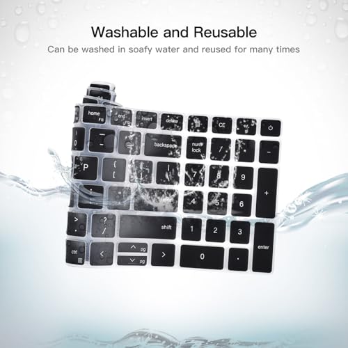 Keyboard Cover for 2025 Dell 16 Plus Laptop DB16250, Dell 16 Plus 2-in-1 Laptops DB16255 DB06250, Dell 16 Laptop DC16250 DC16251, Dell Inspiron 16 5640 5645 Keyboard Skin Protector, Black - color: Black