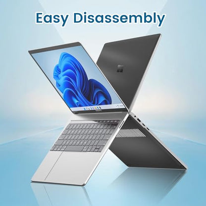 Clear Case for 13.8" Microsoft Surface Laptop 7 2024 Release (Model: 2036), PC Hard Shell Cover with Shockproof Protective Slim Snap Easily Install,Crystal Black - color: Crystal Black, size: 13.8 Inch