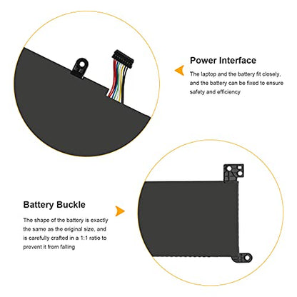 L16L2PB2 L16L2PB1 L16S2PB1 L16C2PB1 L16C2PB2 L16M2PB1 Battery for Lenovo IdeaPad 330 320-17IKB 320-14AST 320-14IAP 320-14IKB 320-14ISK 320-15ABR 320-15AST 320-15IAP 330-15IKB 320-15IKB S145-15AST - size: 11.38*4.53*0.73inch L16L2PB2