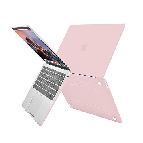 MOSISO Compatible with MacBook Air 13 inch Case M1 2021 2020 2019 2018 Release A2337 A2179 A1932 Touch ID, Plastic Hard Shell Cover&Keyboard Cover for MacBook Air 13.3 inch Case M1, Rose Quartz - color: Rose Quartz