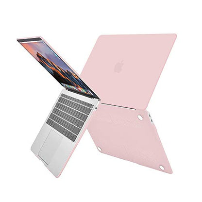 MOSISO Compatible with MacBook Air 13 inch Case M1 2021 2020 2019 2018 Release A2337 A2179 A1932 Touch ID, Plastic Hard Shell Cover&Keyboard Cover for MacBook Air 13.3 inch Case M1, Rose Quartz - color: Rose Quartz