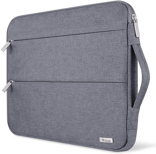 Voova 15-14 Inch Laptop Sleeve, Laptop Case, MacBook Case, Gray | Slim splash-proof 14-inch laptop sleeve compatible with MacBook Pro M1-M5 Max, HP, Lenovo, Acer and Asus for daily use - color: Grey, size: 14-15 Inch