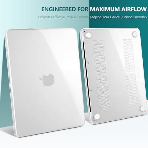 Batianda CrystalAir Case for MacBook Neo 13 Inch 2026, Crystal Clear | 4-in-1 Bundle Ultra Clear Slim Hard Shell, Lightweight Everyday Protection for MacBook Neo 13 Inch 2026 Model A3404 - color: Crystal Clear