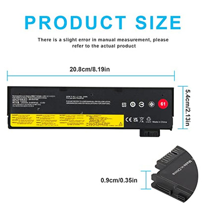 01AV423 01AV452 Laptop Battery Replacement for Lenovo ThinkPad T570 T580 T470 T480 P51S P52S TP25 A475 A485 01AV422 01AV424 01AV490 4X50M08810 SB10K97579 SB10K97580 SB10K97597 SB10K97581 - 11.4V 24Wh - size: 8.19*2.13*0.35inch 01AV423