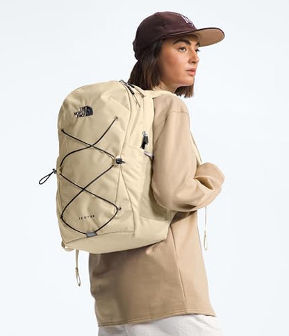 The North Face Jester Everyday Laptop Backpack, Gravel/Blk, OSFA | Commuter Travel Bag, Laptop Sleeve, Water-Repellent - color: Gravel/Tnf Black
