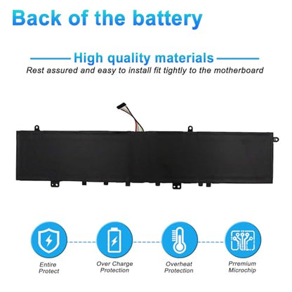L18M4PF1 L18D4PF1 Laptop Battery Replacement for Lenovo Yoga C940-15IRH 81TE Yoga 9-15IMH5 82DE Series 5B10T83737 5B10T83738 5B10U65276 69Wh 4500mAh(Long Interface Cable) - size: 10.23*3.34*0.39inch L18M4PF1