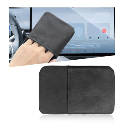Ohleats Car Screen Cleaner, Microfiber Auto Screen Cleaning Pad, Foldable Touch Screen Cleaner Cloth for Vehicle Dashboard LCD Display, Car Cleaning Kits - color: Long Square,1Pcs