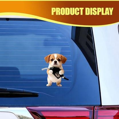 Animal Car Fuel Tank Sticker Decal, Funny Vinyl Automotive Fuel Lid Sticker, Self-Adhesive Water-Resistant Vehicle Exterior Body Decal Decoration for Cars, Trucks, SUVs, Laptops(Dog) - size: Dog