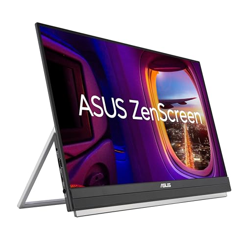 ASUS ZenScreen 22” (21.5 viewable) 1080P Portable Monitor (MB229CF) – Full HD, IPS, 100Hz, USB-C PD 60W, Speakers, Carrying Handle, Kickstand, C-clamp Arm, Partition Hook, Subwoofer, 3 yr Warranty - style: 22" Multi-stand Design