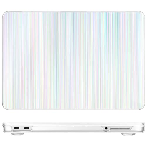 May Chen Compatible with MacBook Neo 13 inch Case 2026 Model A3404, Plastic Hard Shell,Keyboard Cover,Screen Protector,Dust Plug, for MacBook Neo 13" with A18 Pro Chip, Blue Strips - color: Blue strips