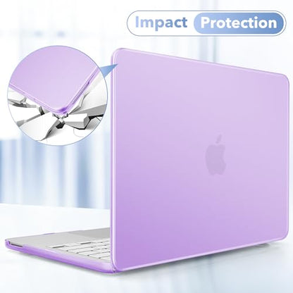 May Chen for MacBook Neo 13 inch Liquid Retina Display ((2026 Release A3404), Slim & Lightweight Protective Case with Screen Protector&Keyboard Cover&Dust Plug, Frosted Purple - color: Frosted Purple