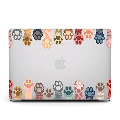 Case Compatible with MacBook Pro 13 inch 2012 2011 2010 2009 2008 Release with CD-ROM, Plastic Hard Shell Cover & Sleeve Bag & Keyboard Cover Skin for MacBook Pro 13 A1278,Cute Paw - color: Cute Paw, size: A1278(Pro 13 w/CD-ROM 2008-2012)