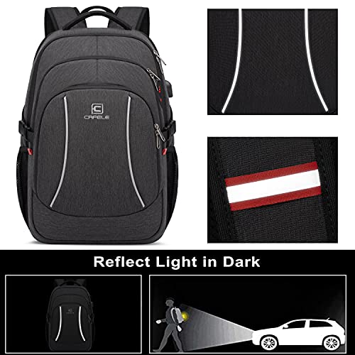 CAFELE Backpack,17.3in Durable Travel Laptop Backpack, College Backpack,RFID Anti Theft Pocket Big Business Computer Bag,Water Resistant School Bookbag for Teens Men Women,Gifts Grey - color: 17.3-grey, size: 17.3inch