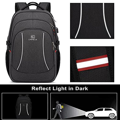 CAFELE Backpack,17.3in Durable Travel Laptop Backpack, College Backpack,RFID Anti Theft Pocket Big Business Computer Bag,Water Resistant School Bookbag for Teens Men Women,Gifts Grey - color: 17.3-grey, size: 17.3inch