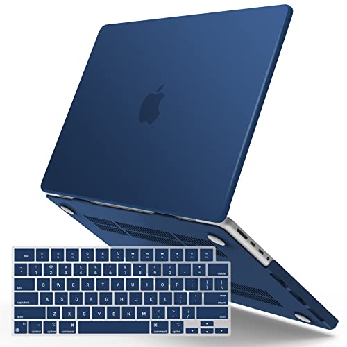 IBENZER Compatible with MacBook Pro 14 Inch Case 2026 2025 2024 2023 2022 M5 M4 M3 M2 M1 A3434 A3112 A3185 A3401 A2918 A2992 A2779 A2442 Mac Pro/Max,HardShellCase&KeyboardCover,Navy Blue, T14NVBL+1 - color: Navy Blue, size: For Macbook Pro 14" with Touch