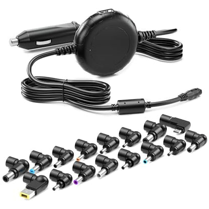 Powseed 100W 90W 65W Laptop Car Charger USB C with 5V 2A USB Port for MacBook HP Dell Asus Acer Lenovo Samsung Gateway Toshiba Sony Fujitsu Computer TV JBL Boombox Xtreme Speaker Power Adapter