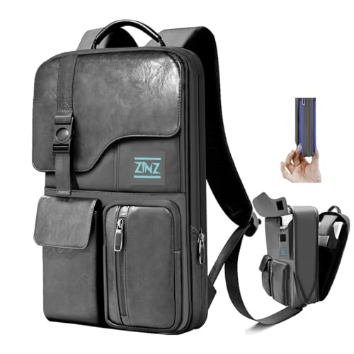 Slim & Expandable Laptop Backpack 15.6 Inch, Computer Rucksack Water Resistant Bag, Anti-Theft Travel Daypack for Men and Women-Gray - color: Gray