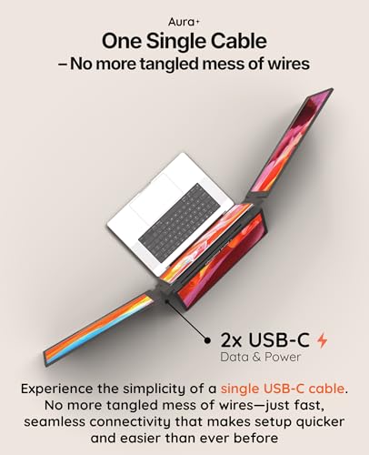 | Triple Boost Pro 15.6" | Portable Monitor Extender | Full Aluminum | Quad Screens | 3x 15.6 FHD 1080P HDR IPS | USB-C & USB-A | Compatible Laptops 11"-18" Windows MacOS - size: 3x 15.6" Full HD