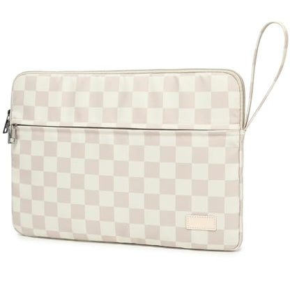 Laptop Sleeve 14 inch 14.0 inch Laptop case Bag (Khaki Checkered, 14 inch) - color: Khaki Checkered, size: 14 inch