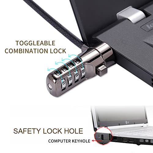 Adhesive Security Plate with Slot for Cables to Lock Down Laptops, Tablets, Monitors and Other Devices