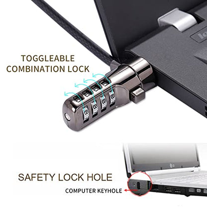 Adhesive Security Plate with Slot for Cables to Lock Down Laptops, Tablets, Monitors and Other Devices