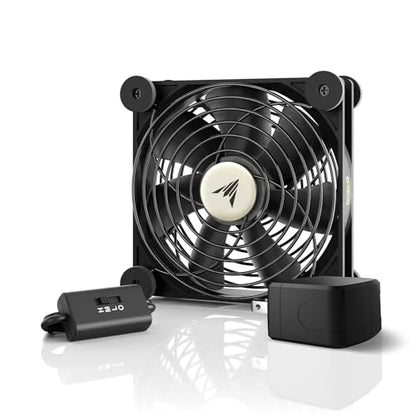 AC Infinity MULTIFAN S3-P, Quiet 120mm AC-Powered Fan with Speed Control | UL-Certified for Receiver DVR PlayStation Xbox Component Cooling - size: S3-P