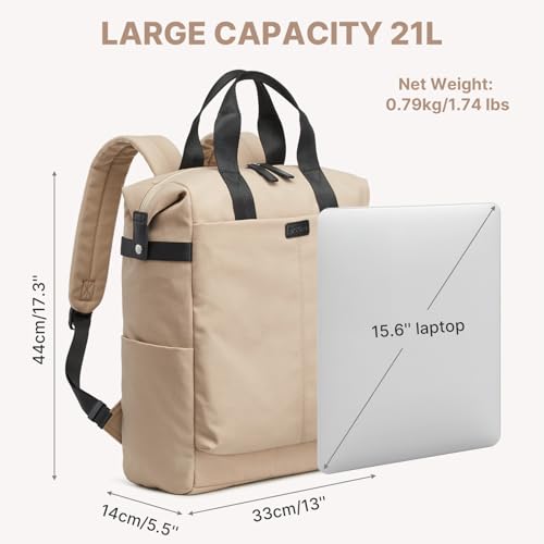 G4Free Small RFlD Crossbody Backpack Convertible Lightweight Mini Sling Bag for Women Men for Travel & Hiking, Khaki - color: Khaki