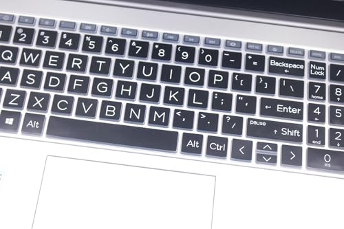 Keyboard Skin Compatible for 15.6" HP Laptop 15-fc 15-fd 15t-fd 15z-fc, HP Pavilion 15 15-eg/eh/er 15t-eg200/eg300 15z-eh300, HP Pavilion 17z 17z-cp000 17z-ca200 17-cn 17-cp (Big Letters Black) - color: Big Letters - Black