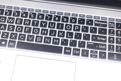 Keyboard Skin Compatible for 15.6" HP Laptop 15-fc 15-fd 15t-fd 15z-fc, HP Pavilion 15 15-eg/eh/er 15t-eg200/eg300 15z-eh300, HP Pavilion 17z 17z-cp000 17z-ca200 17-cn 17-cp (Big Letters Black) - color: Big Letters - Black