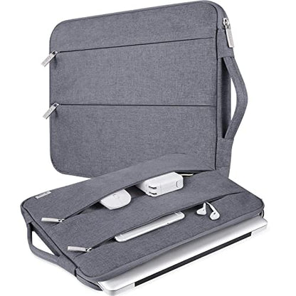 Voova Laptop Sleeve Carrying Case 14 15 Inch Compatible with MacBook Air 15 M2/M3/M4 2022-2025, MacBook Pro 15, Hp Chromebook 14, Waterproof Slim Computer Cover Bag,Grey - color: Grey, size: 14-15 Inch