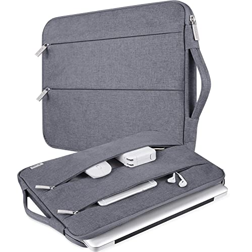 Voova Laptop Sleeve Carrying Case 14 15 Inch Compatible with MacBook Air 15 M2/M3/M4 2022-2025, MacBook Pro 15, Hp Chromebook 14, Waterproof Slim Computer Cover Bag,Grey - color: Grey, size: 14-15 Inch