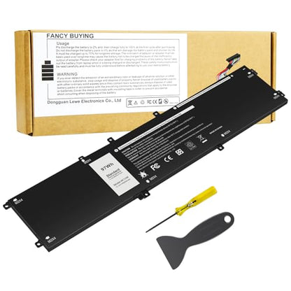 4K1VM Laptop Battery Replacement for Dell G7 17 7700 Inspiron 15 7590 7591 7501 Precision 5530 5520 5540 Vostro 15 7500 Gaming Series XPS 15 9570 9560,fits W62W6 0W62W6 9TM7D 09TM7D XYCW0 0XYCW0 V0GMT - size: 13.46*3.31*0.28inch 4K1VM