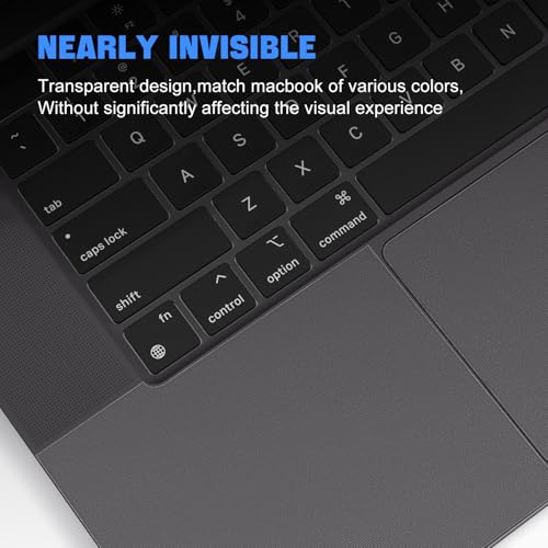 Palm Rest Protector Skin Cover Set Compatible with MacBook Pro 16" 2026-2021 M5/M4/M3/M2/M1 Pro/Max A3428 A3429 A3403 A3186 A2991 A2780 A2485, MacBook Trackpad Protector - Clear