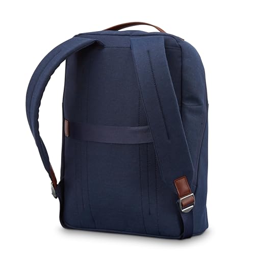 Samsonite Virtuosa Carry-On Travel Backpack with Padded Laptop Sleeve, Navy - color: Navy