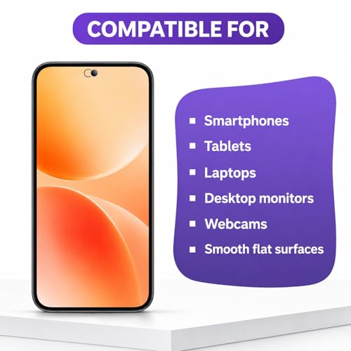 YUXIANLB Single Front Camera Cover, Camera Len Protect Privacy Covers Webcam Blocker Ultra-Thin Transparent Slide Protection Stickers for Laptop Computer Smartphone