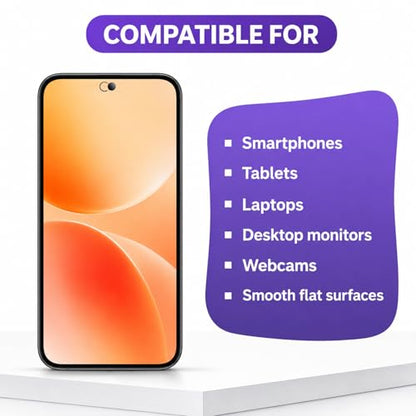 YUXIANLB Single Front Camera Cover, Camera Len Protect Privacy Covers Webcam Blocker Ultra-Thin Transparent Slide Protection Stickers for Laptop Computer Smartphone