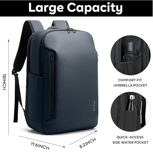 BANGE Business Smart Backpack for Men and Women，can holds 15.6 Inches Laptop Backpack, Waterproof Commute Work Travel Backpack, Flight Carry-On (blue) - color: Blue