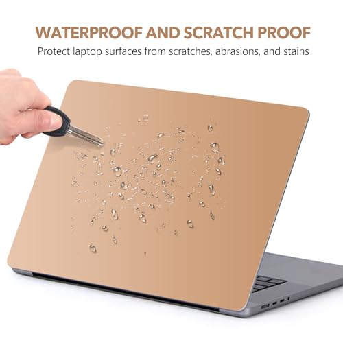 AIMSA Laptop Skin Sticker Cover Decal Fits 12 13 13.3 14 15 15.4 15.6 inch Laptop Protector Notebook Notebook Art Deco Brown Gradient Stickers, Easy to Apply and Remove - color: Brown Gradient