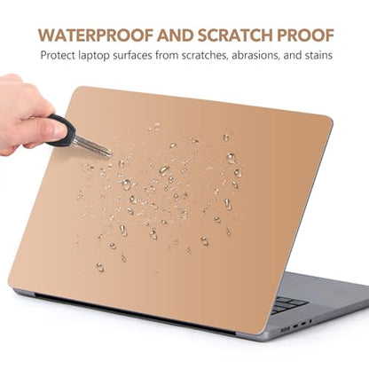 AIMSA Laptop Skin Sticker Cover Decal Fits 12 13 13.3 14 15 15.4 15.6 inch Laptop Protector Notebook Notebook Art Deco Brown Gradient Stickers, Easy to Apply and Remove - color: Brown Gradient